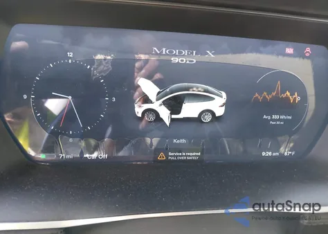 2016 Tesla Model X 60D/70D/75D/90D/P100D из США, поврежденный, VIN 5YJXCBE2XGF008503